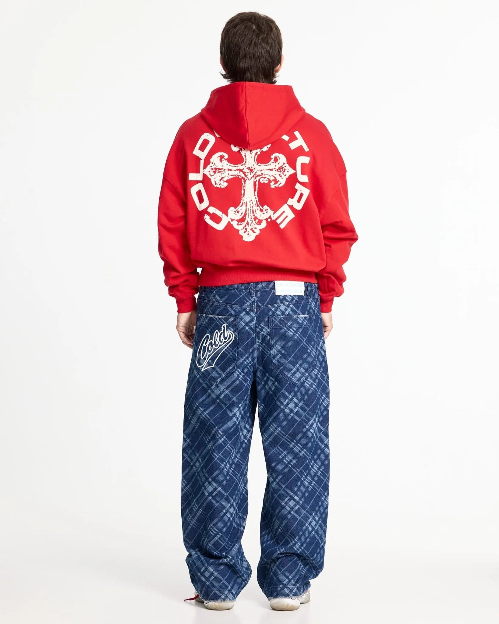 DISCHARGE HOODIE RED 5