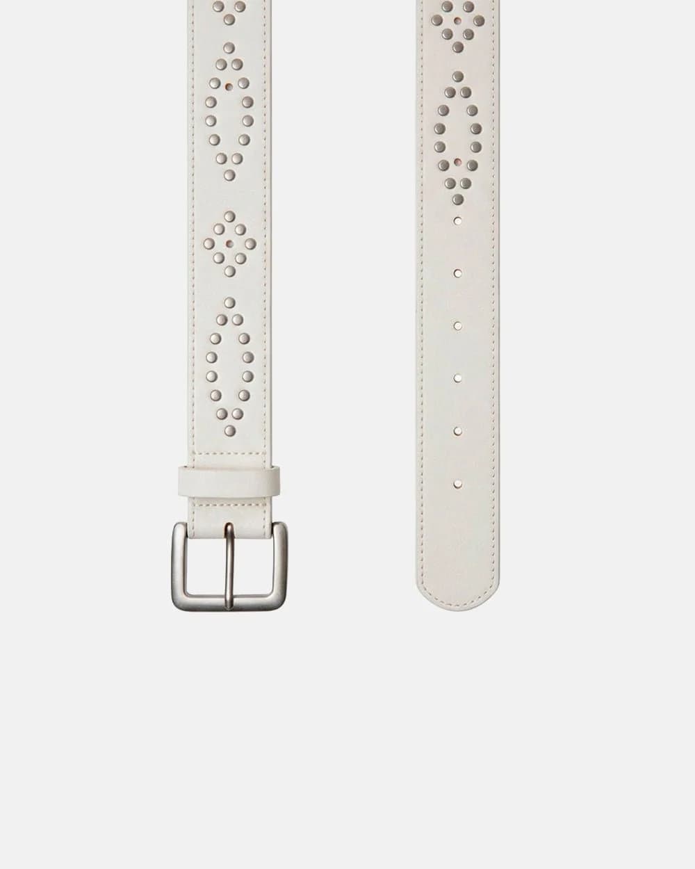 SPIKES BELT WHITE 2