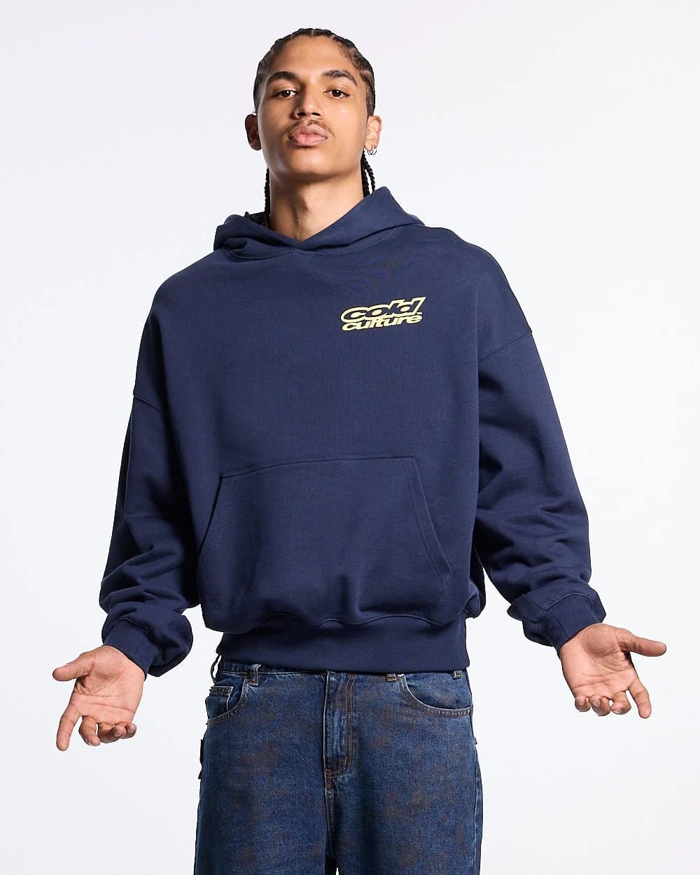 NECESSARY HOODIE NAVY 4