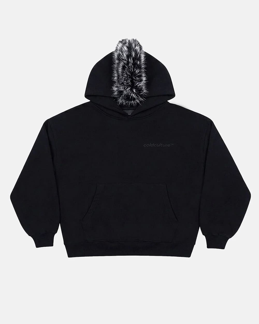 HAIRY HOODIE BLACK by COLD CULTURE