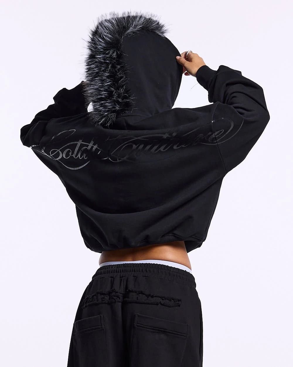 HAIRY HOODIE BLACK 8