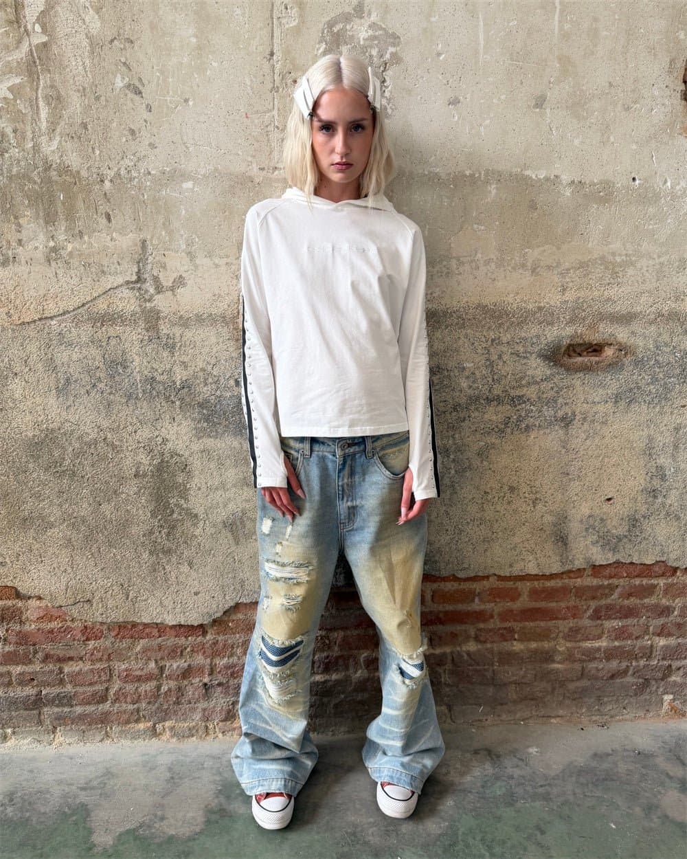 GEAR-LINK HOODIE LONGSLEEVE OFF-WHITE 12