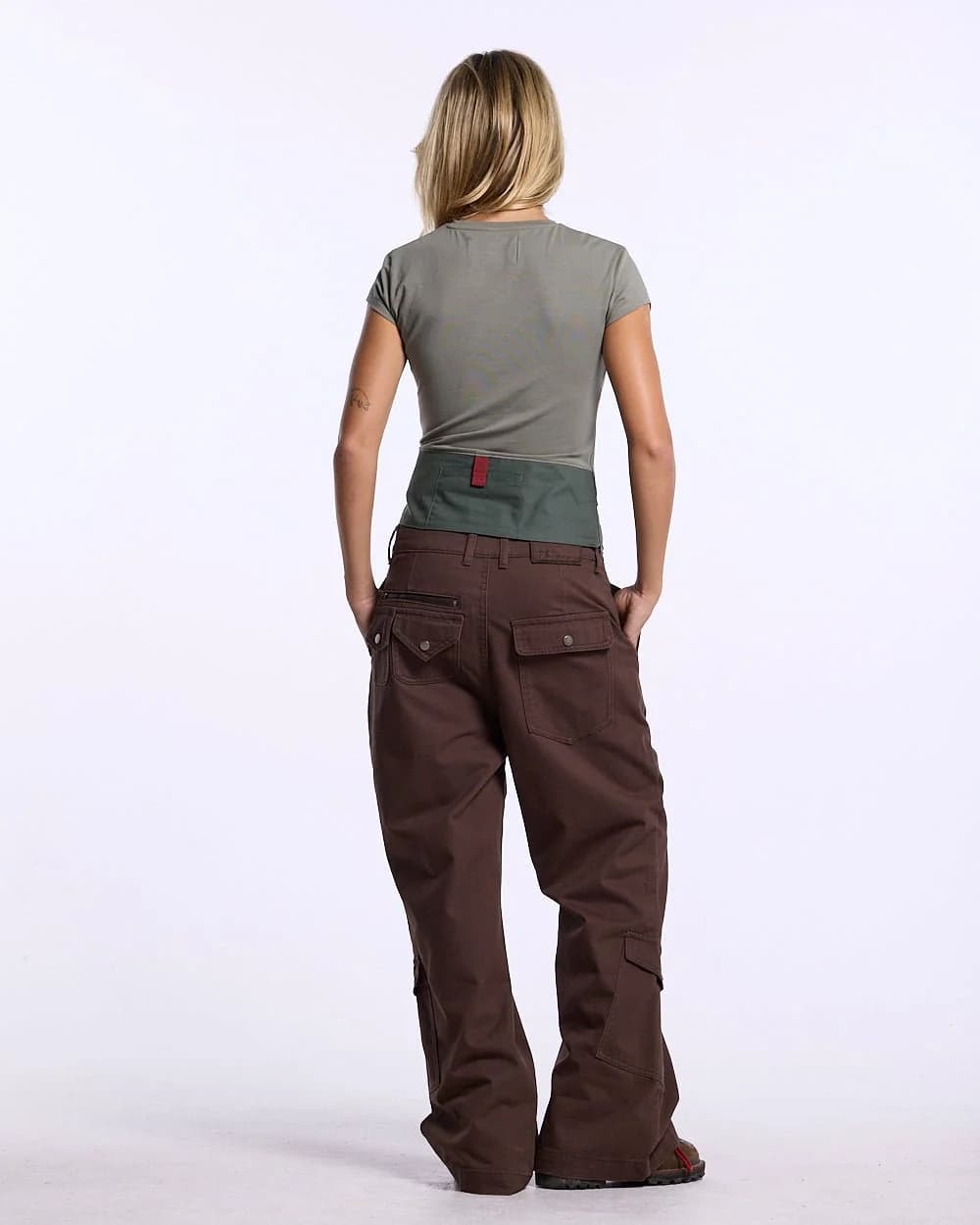 INTERFACE BABY TEE WOMAN MILITARY GREEN 7