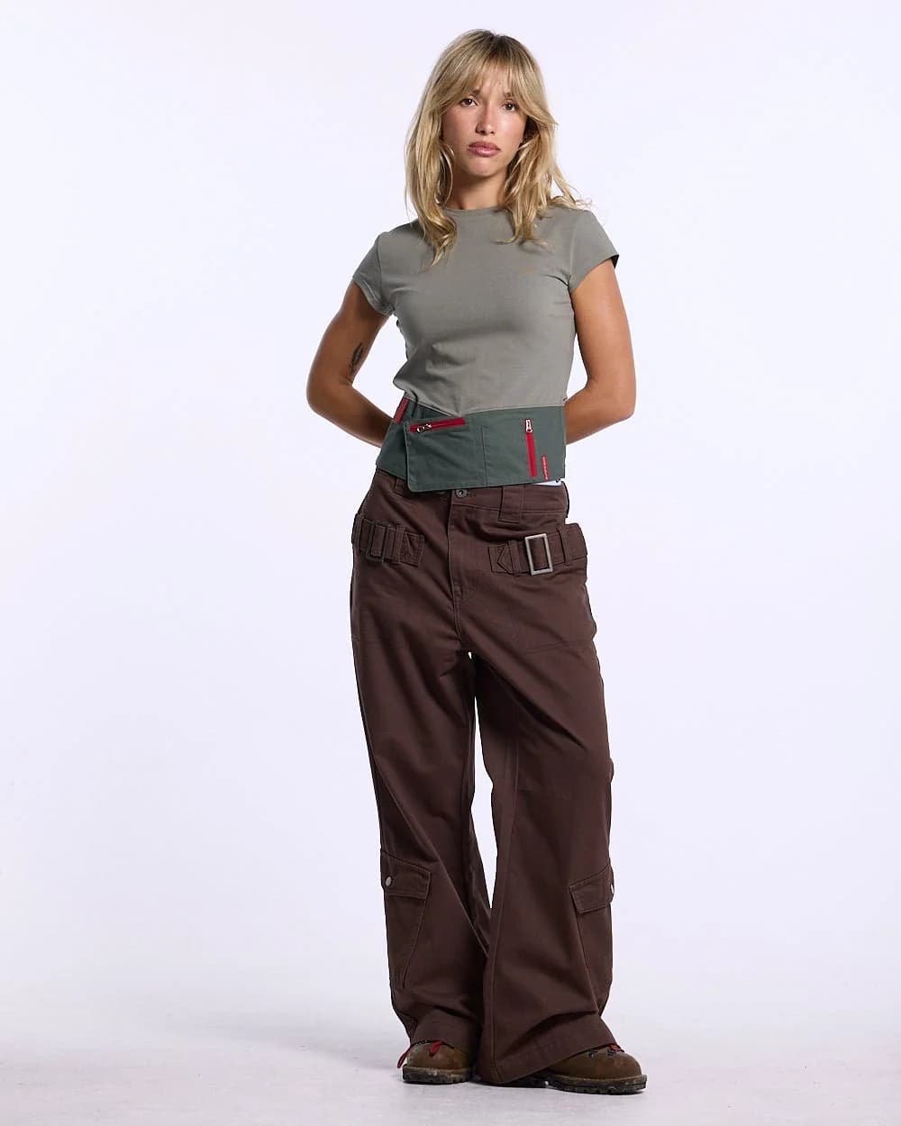 INTERFACE BABY TEE WOMAN MILITARY GREEN 6