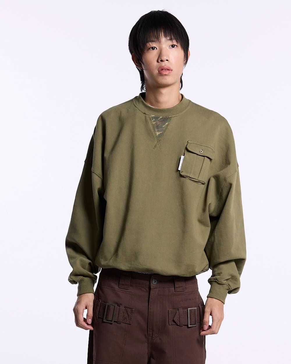 AUTHORITY CREWNECK MILITAR GREEN 2