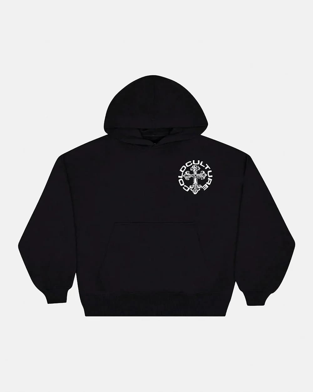 DISCHARGE HOODIE BLACK 3