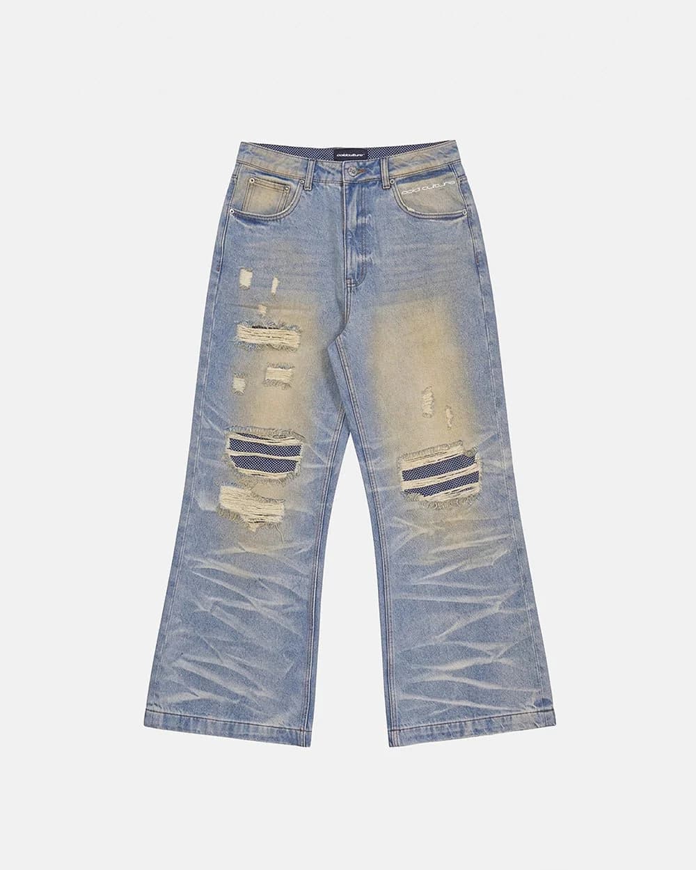 TATTERED PANTS LIGHT DENIM 2