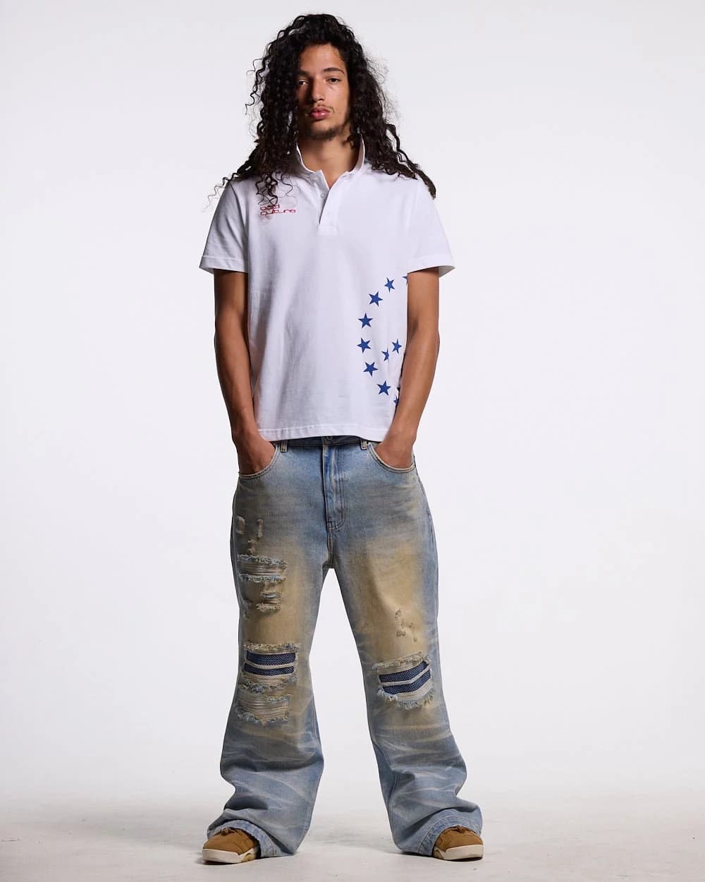 TATTERED PANTS LIGHT DENIM 5
