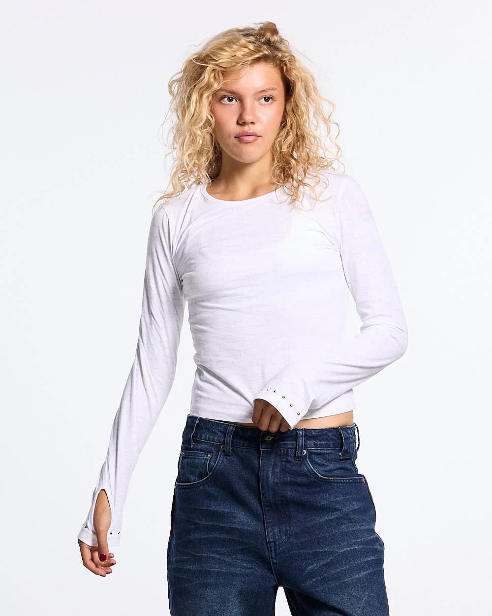 LOOPED LONGSLEEVE OFF-WHITE by COLD CULTURE