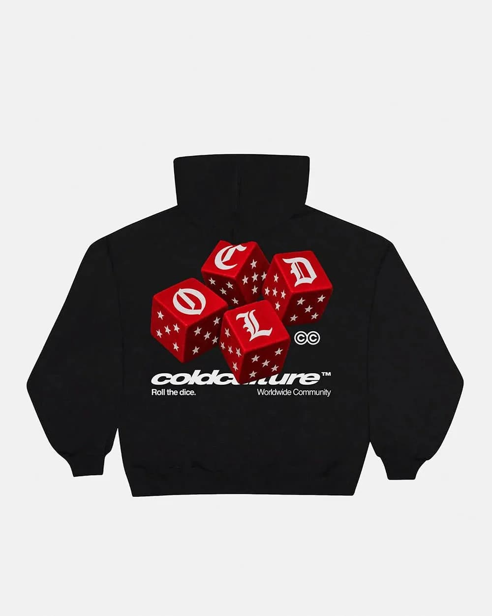 ROLL THE DICE HOODIE BLACK by COLD CULTURE