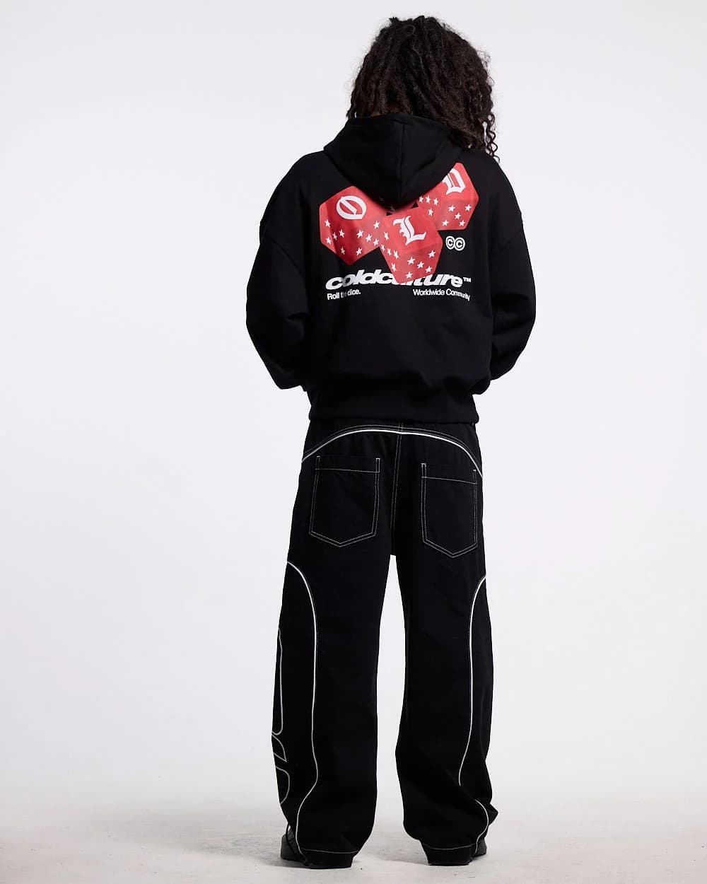 ROLL THE DICE HOODIE BLACK 8