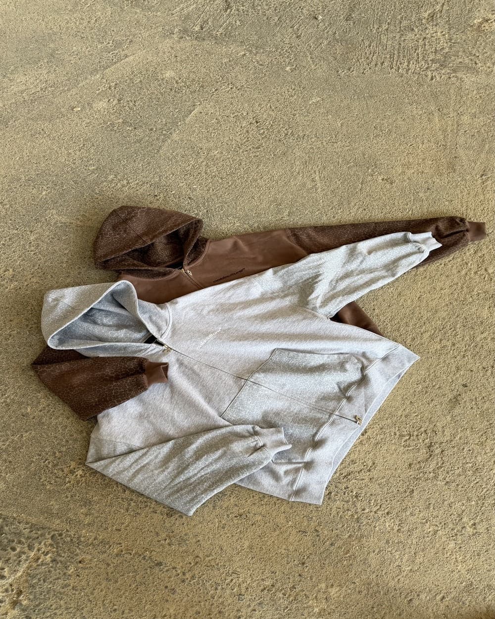 STRIPE ZIP HOODIE HEATHER GREY 12