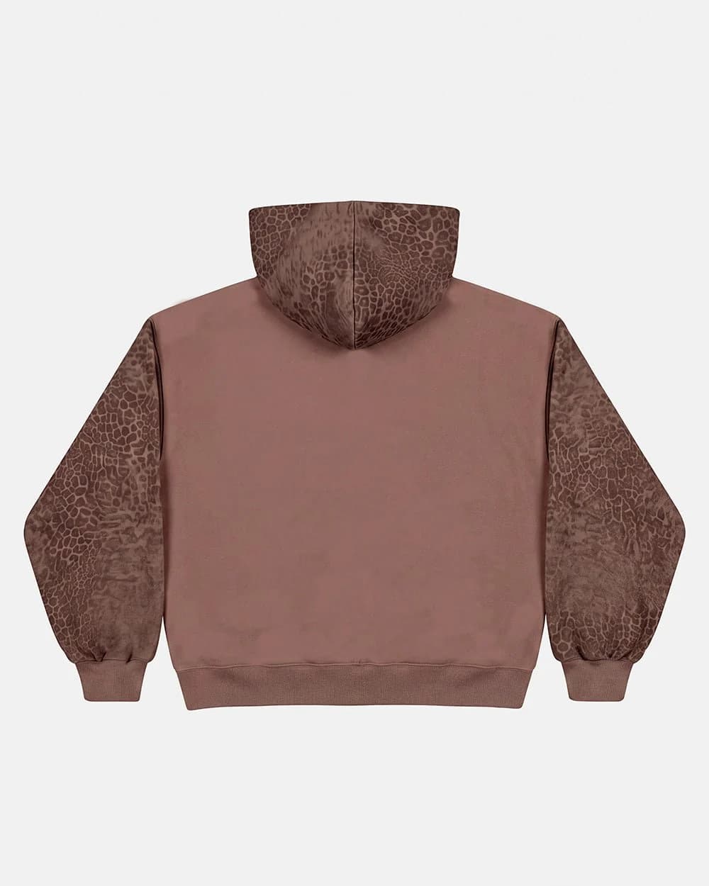STRIPE ZIP HOODIE BROWN 4
