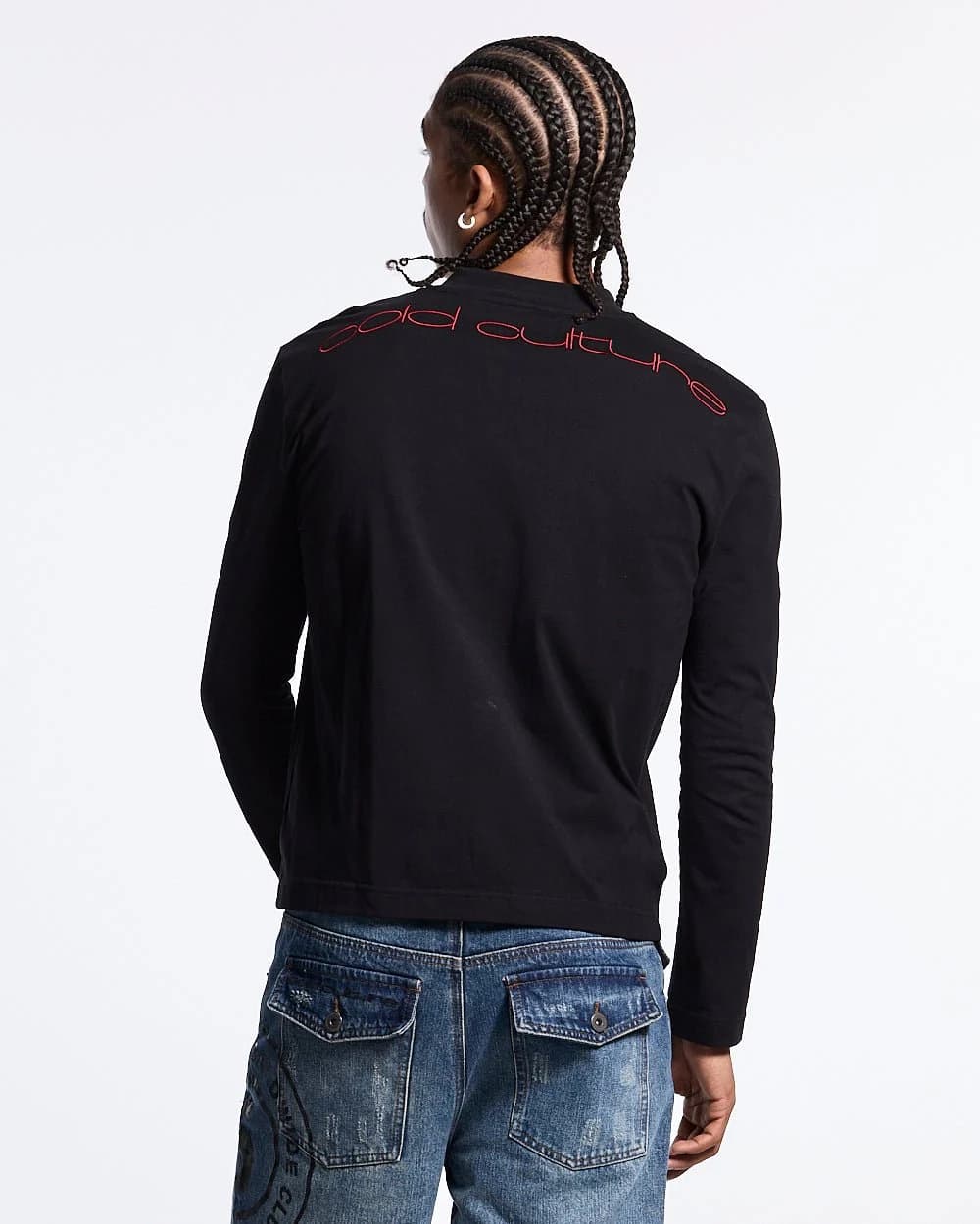 FEATHERED LONGSLEEVE BLACK 4
