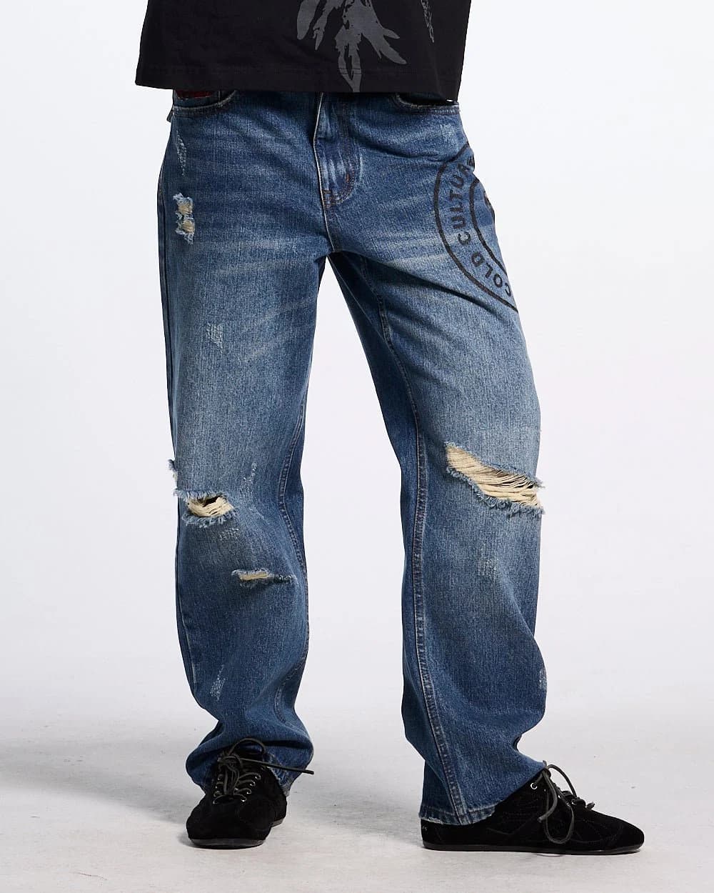 GRUNGE V1 PANTS DARK BLUE 2