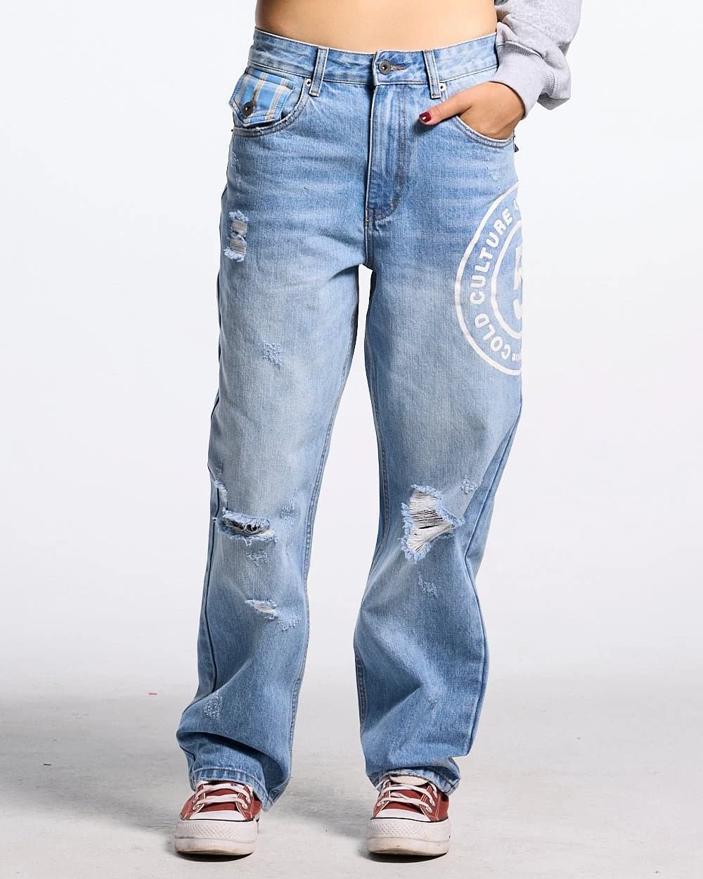 GRUNGE V1 PANTS LIGHT BLUE by COLD CULTURE