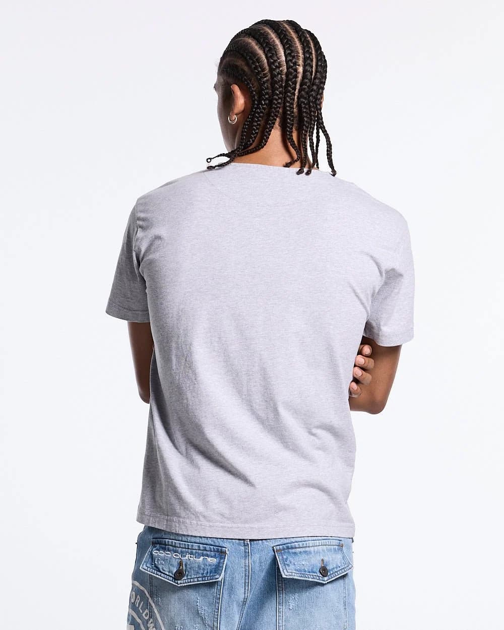 ROGUE CROSSED TEE HEATHER GREY 4