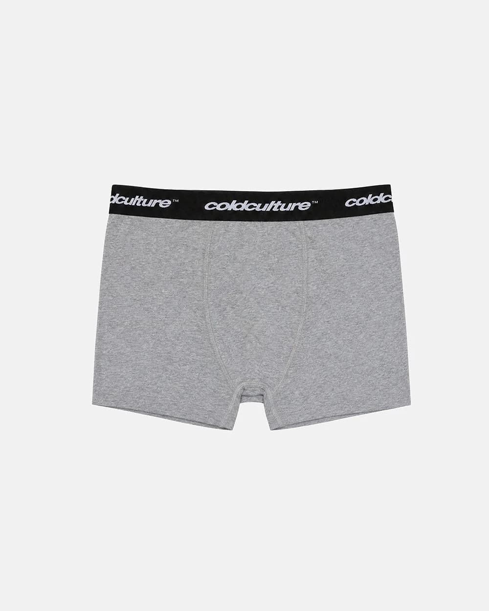 BASIC BOXERS PACK HEATHER GREY & BLACK 2