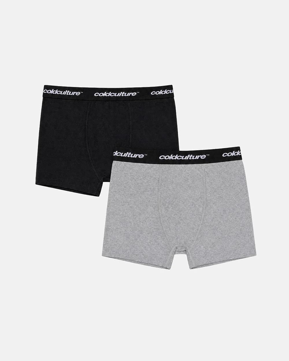 BASIC BOXERS PACK HEATHER GREY & BLACK by COLD CULTURE