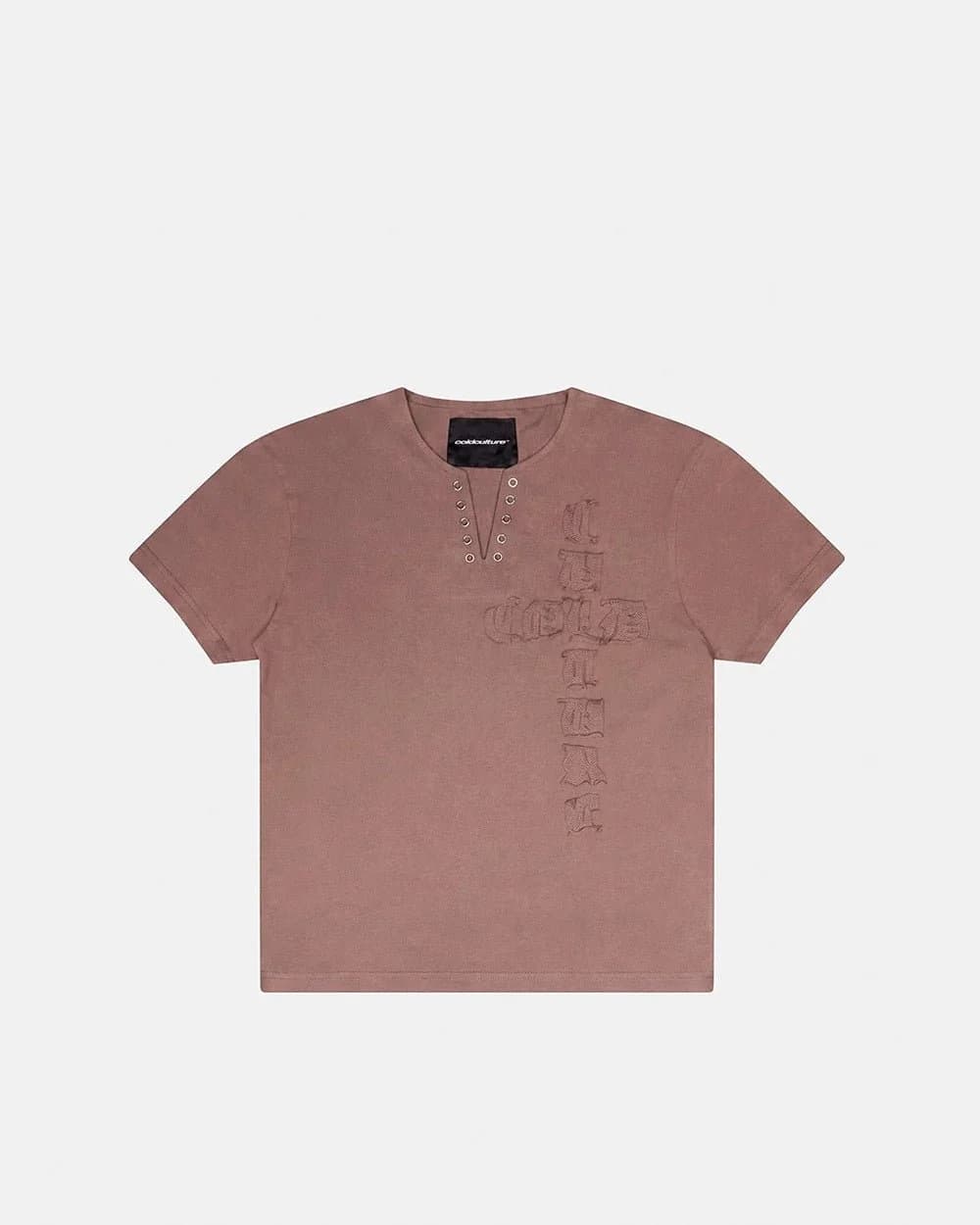 ROGUE CROSSED TEE BROWN by COLD CULTURE