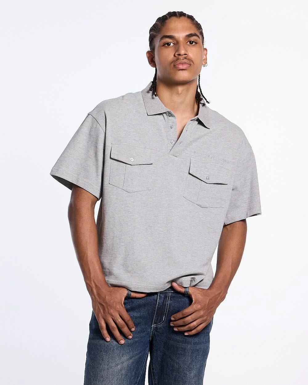 GILDED POLO HEATHER GREY 4