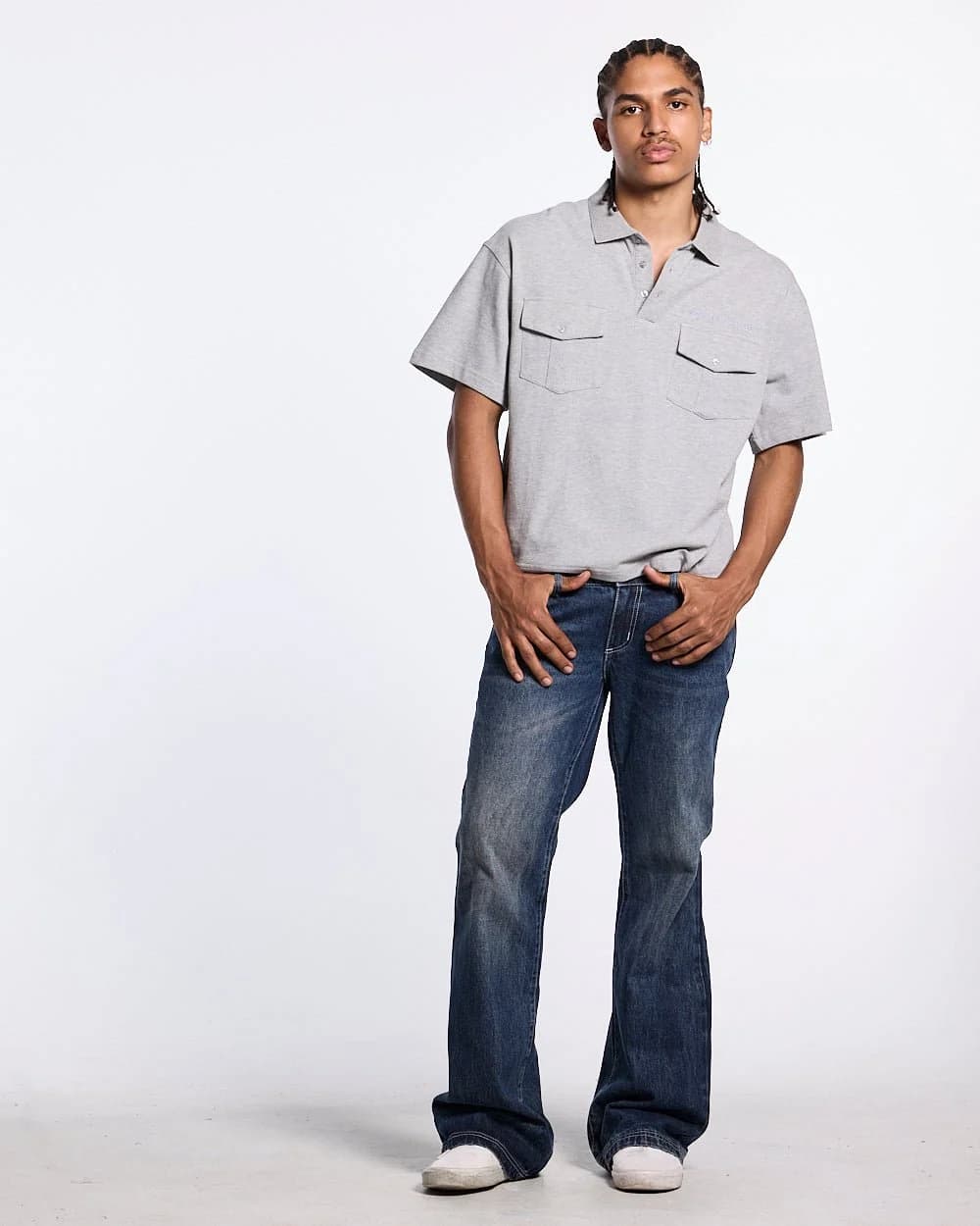 GILDED POLO HEATHER GREY 7