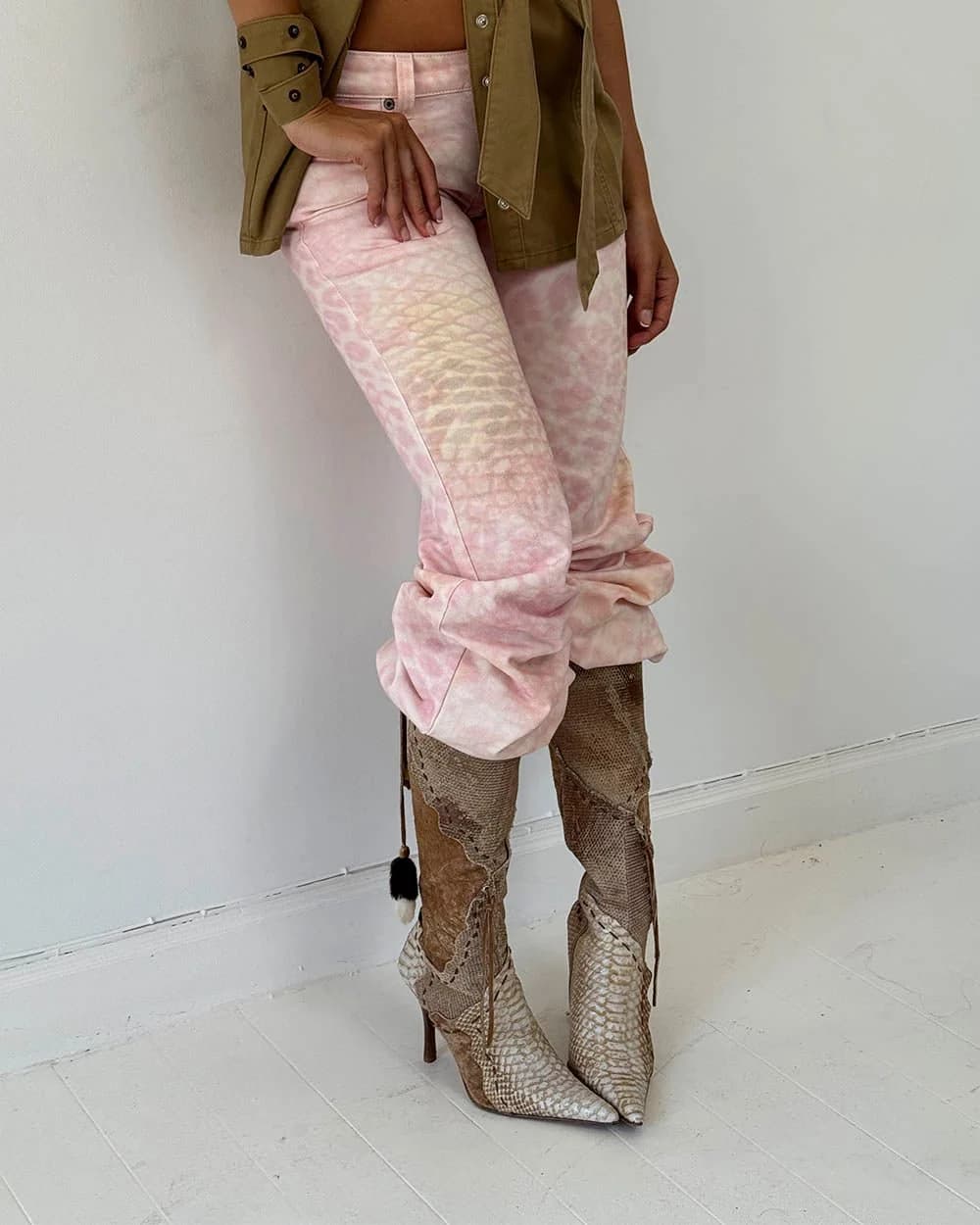 JAGUAR BOOTCUT PANTS PINK 11
