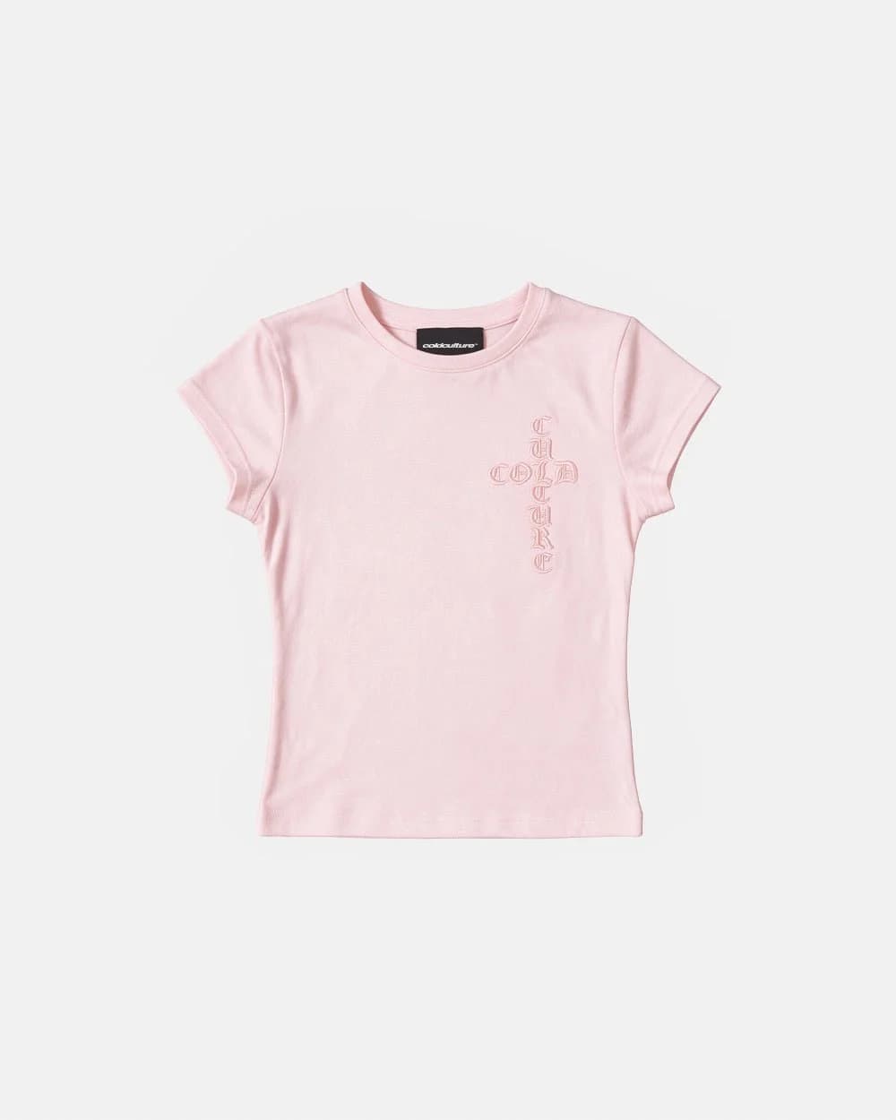 CROSSED BABY TEE PINK 2