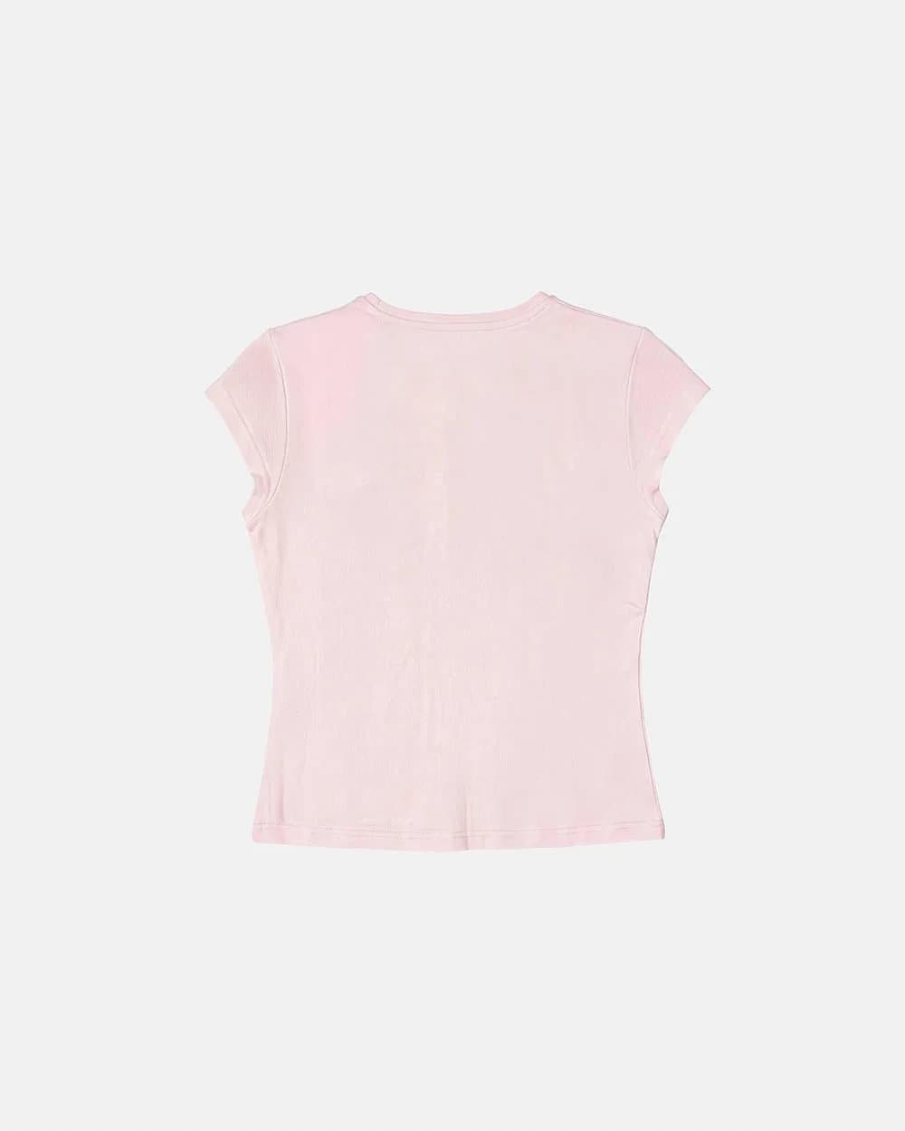 CROSSED BABY TEE PINK 4
