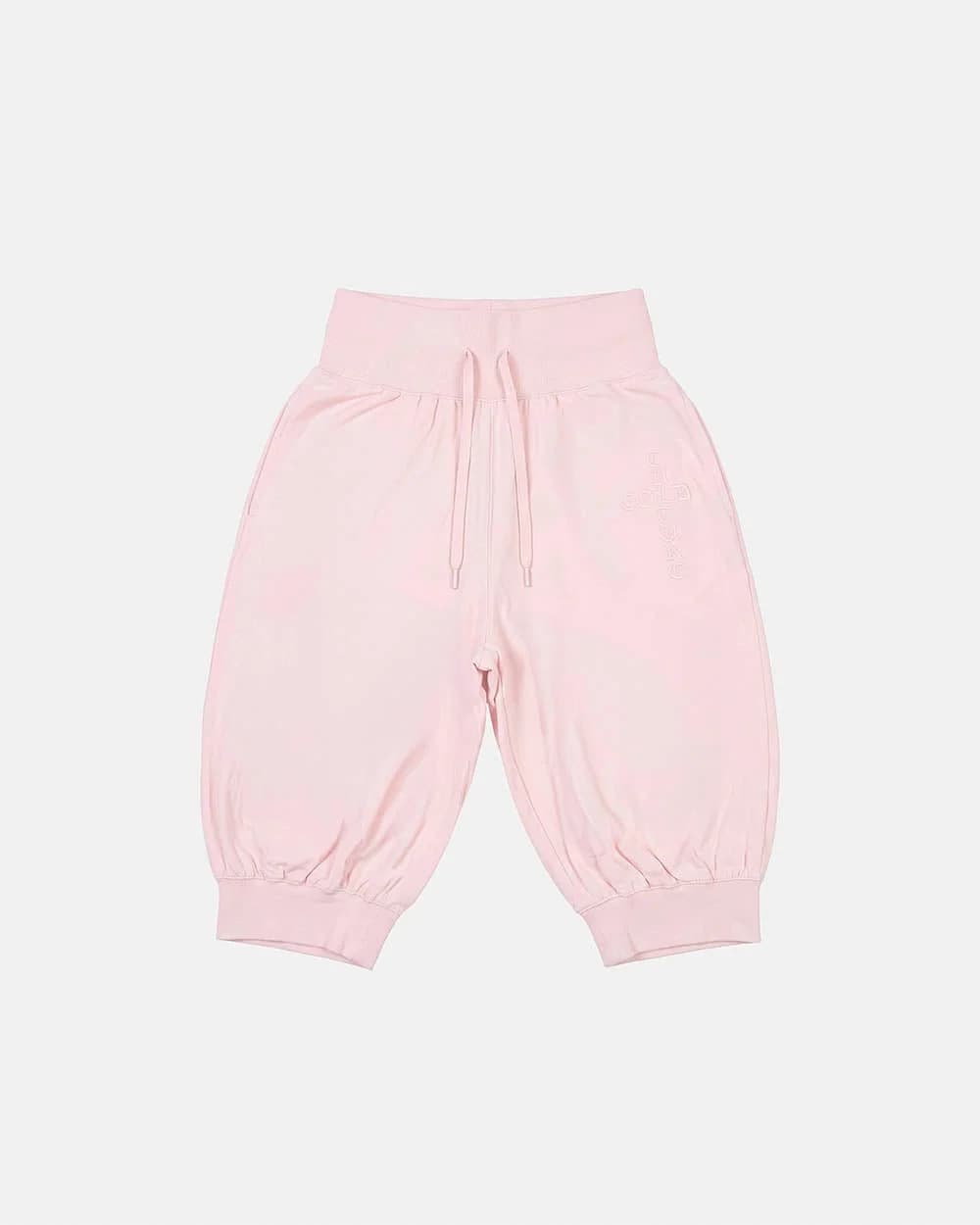 CROSSED CAPRI SWEATPANTS PINK 2
