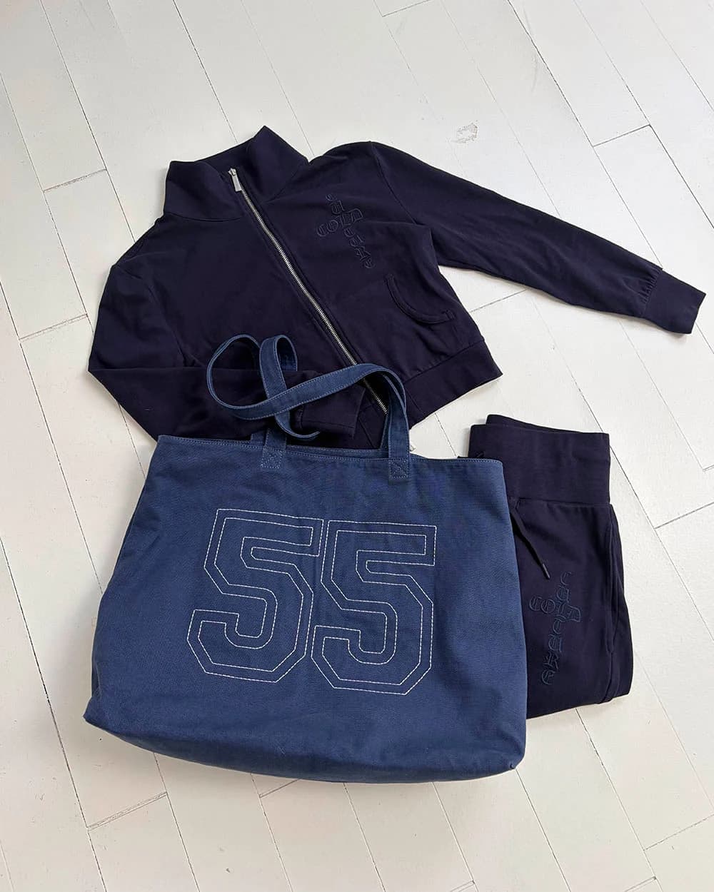 CROSSED ZIP HOODIE WOMAN NAVY 8
