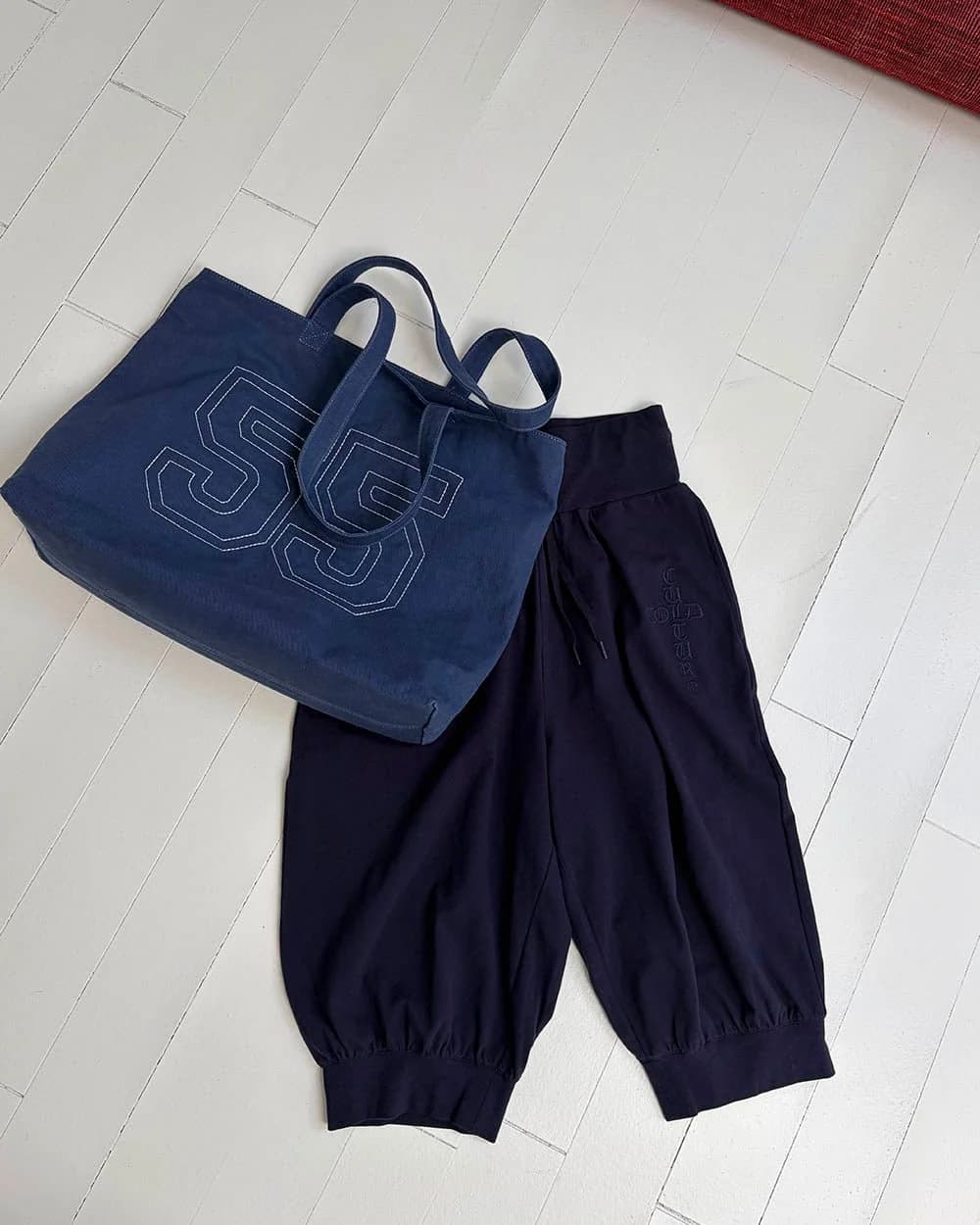 CROSSED CAPRI SWEATPANTS WOMAN NAVY 7