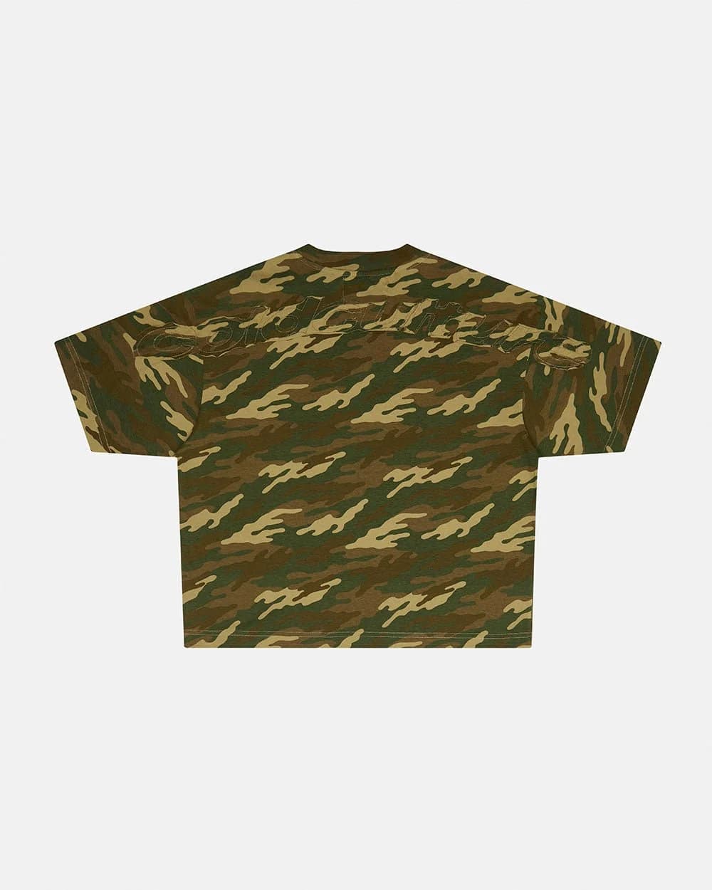 DISTRESS CURVED TEE CAMO 2