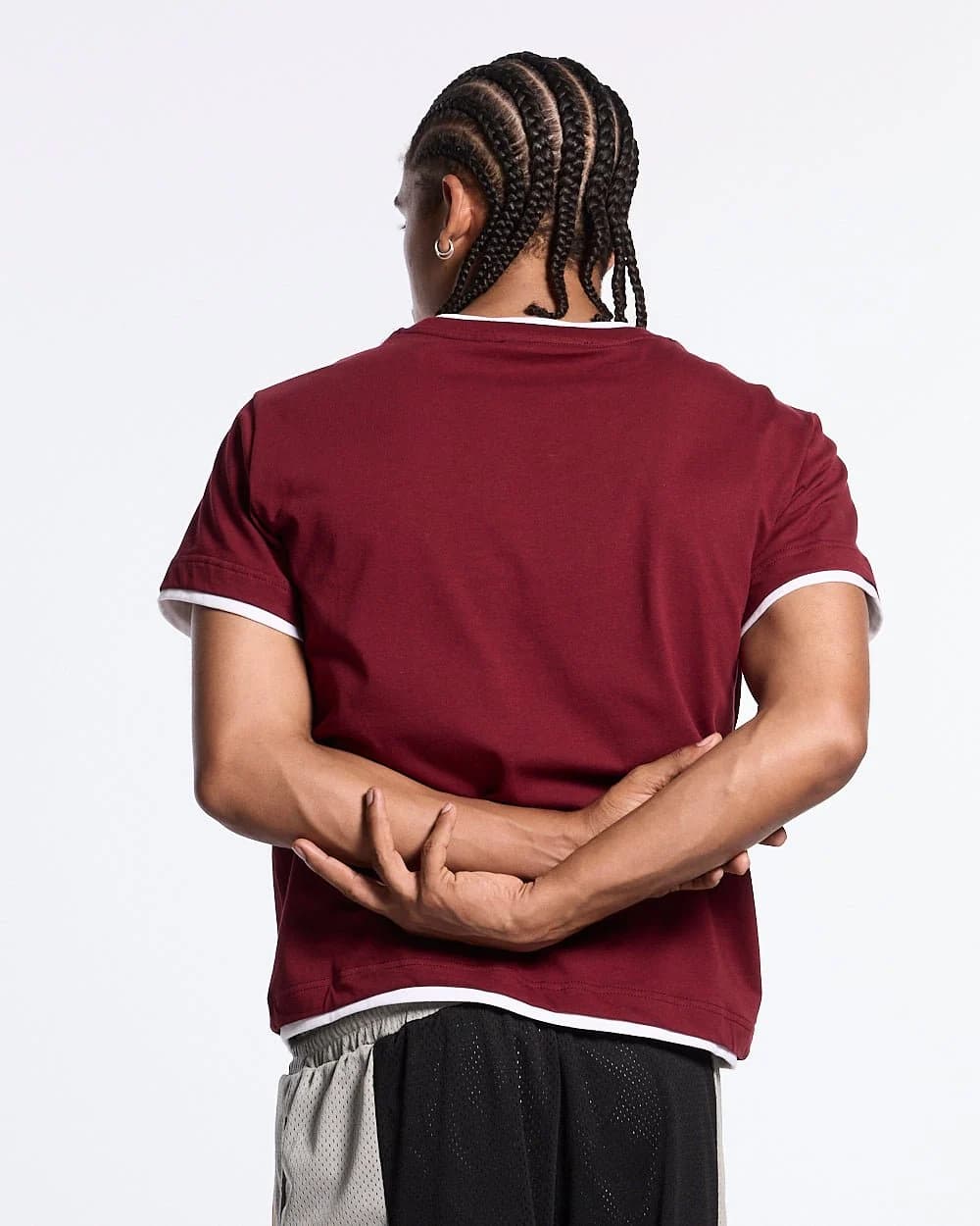 DOUBLE TEE BURGUNDY 4
