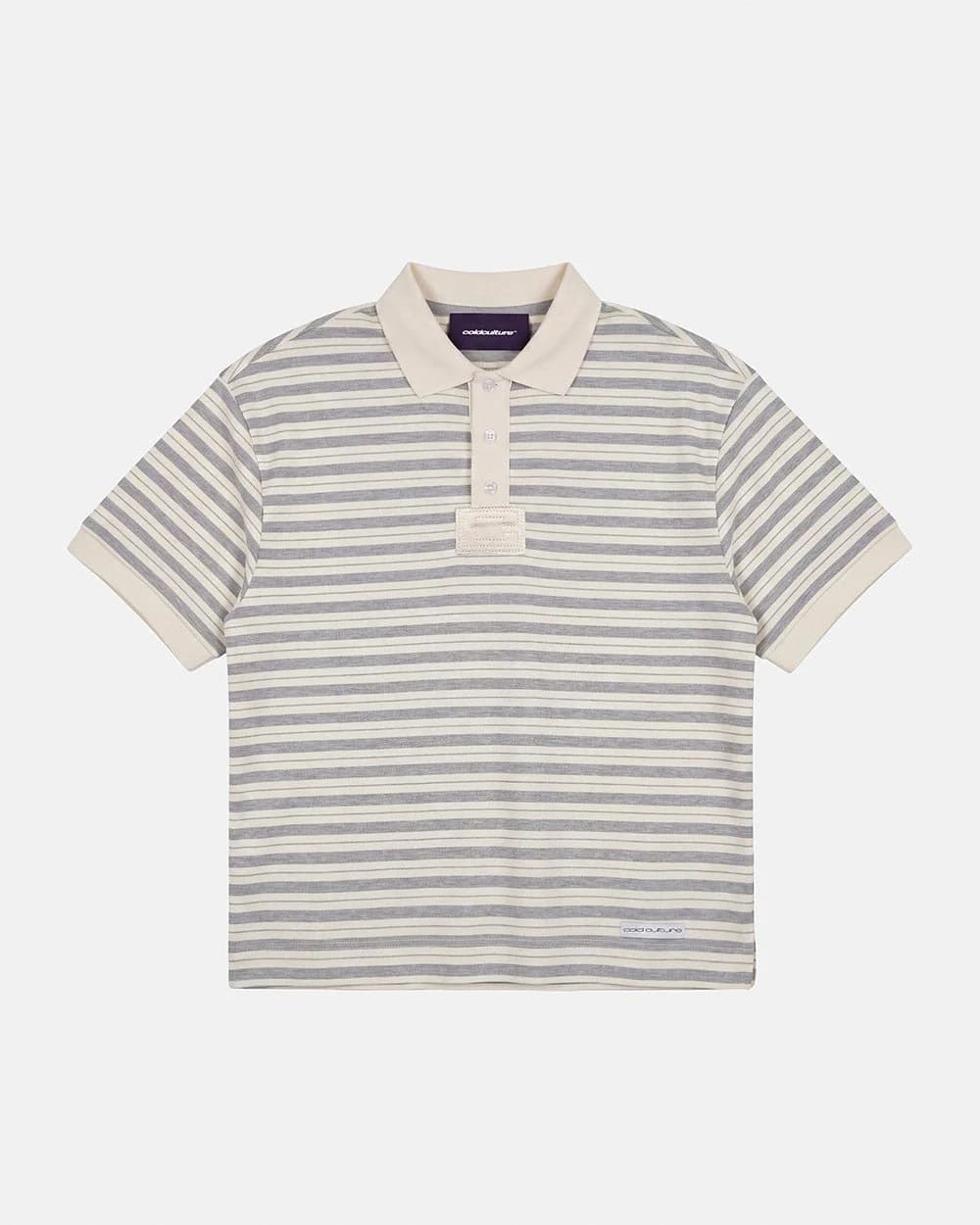 COURT FIELD KNIT POLO GREY by COLD CULTURE