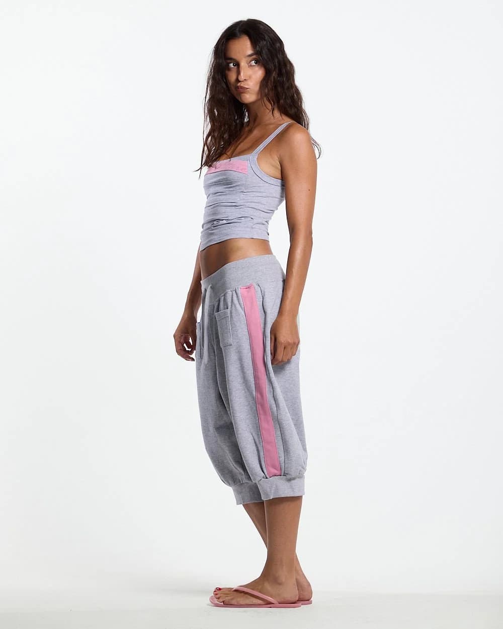 B-BOY CAPRI PANTS HEATHER GREY 5