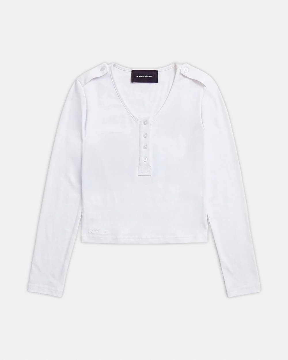 BREEZY LONGSLEEVE TEE WHITE by COLD CULTURE