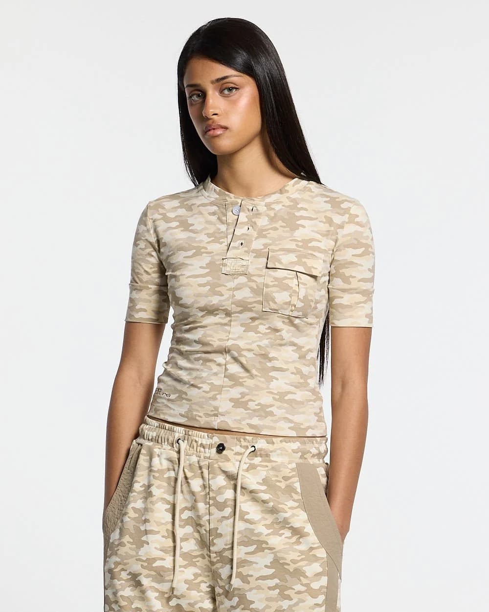 NEUTRAL FIELD BABY TEE CAMO by COLD CULTURE