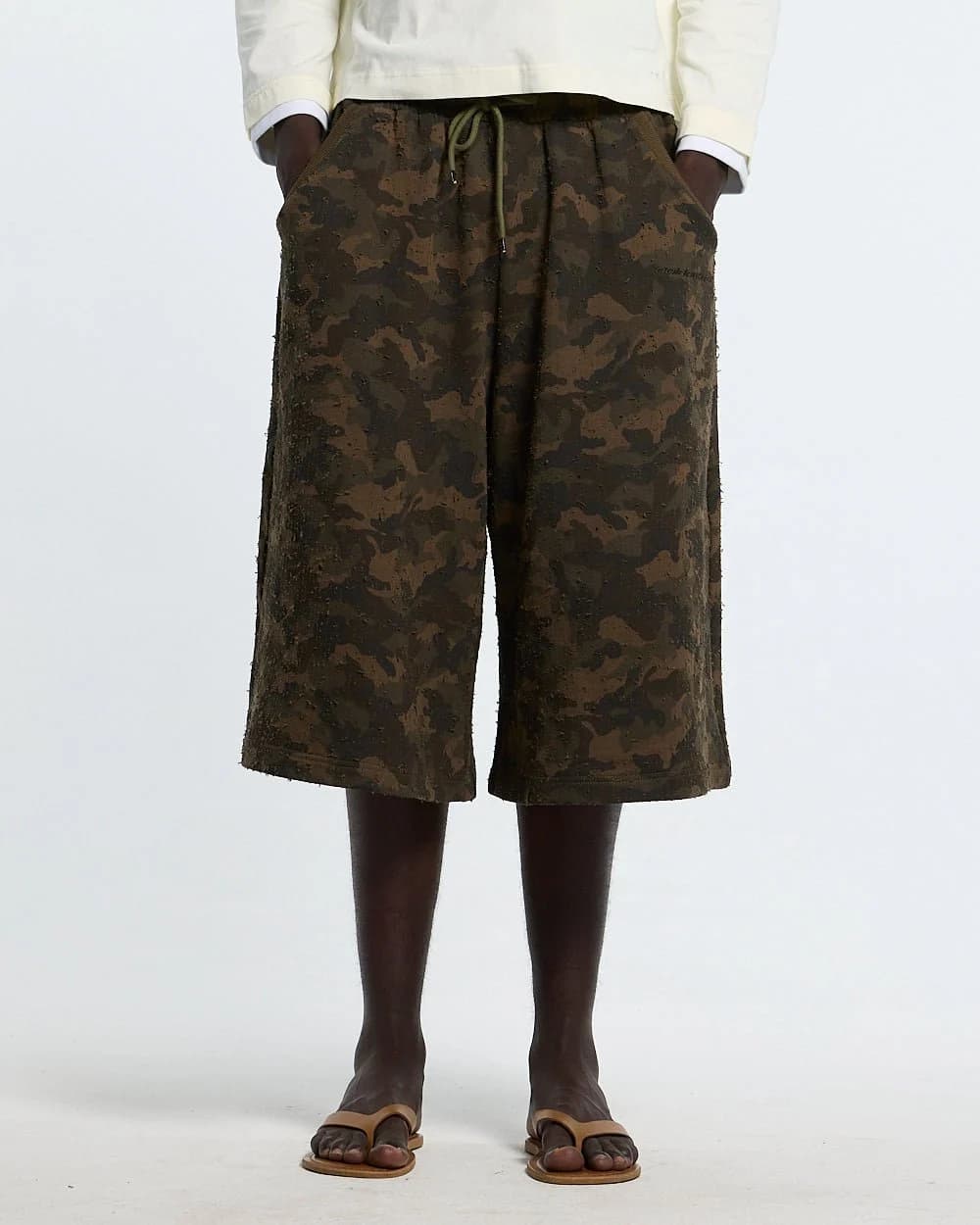 FRONT LINE JORTS GREEN by COLD CULTURE