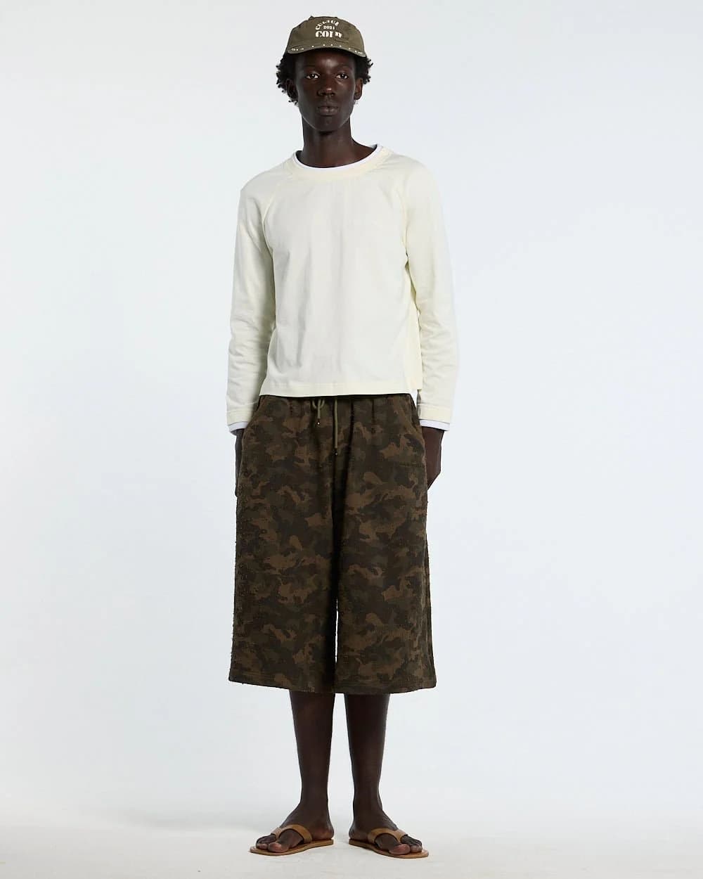 FRONT LINE JORTS GREEN by COLD CULTURE