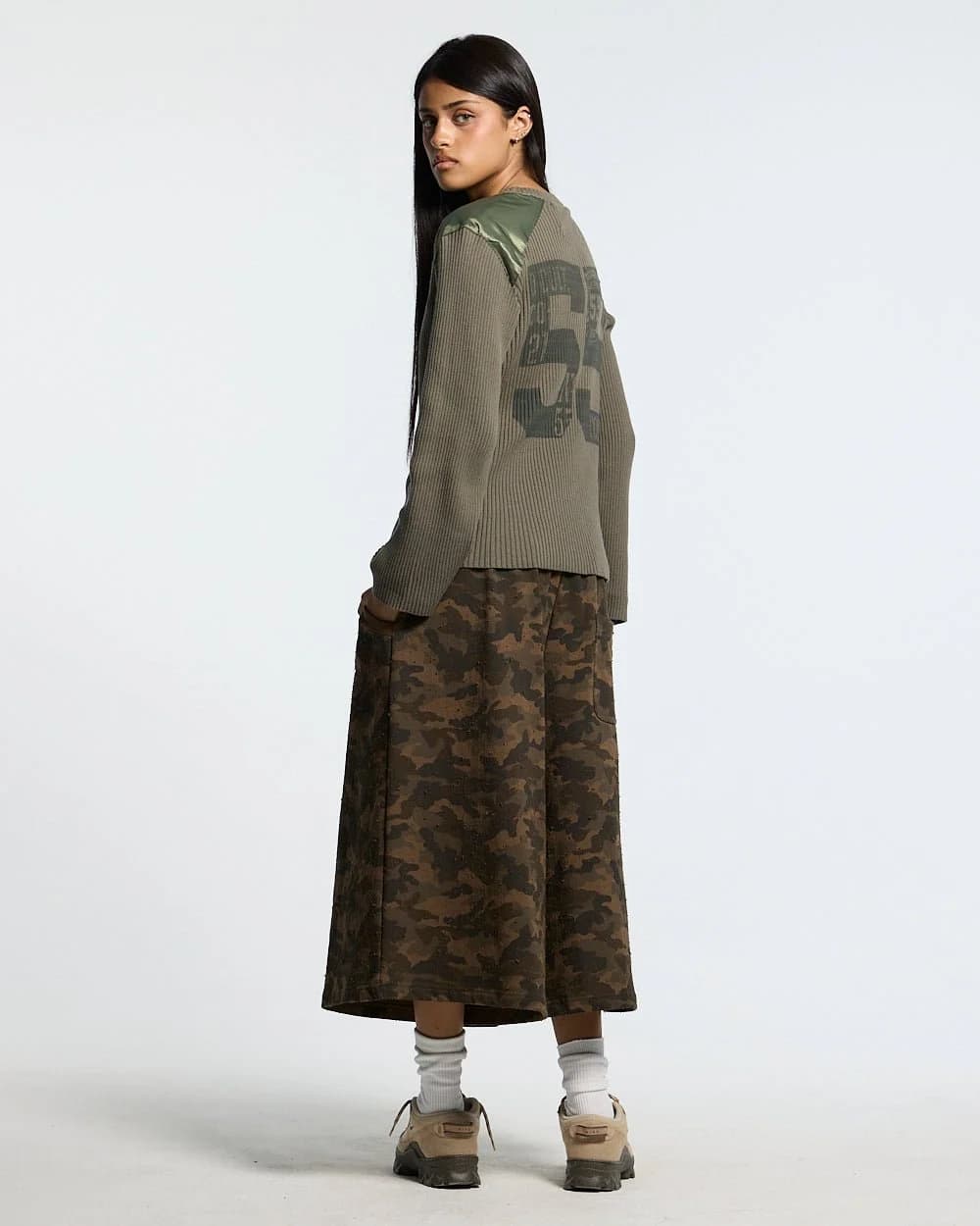 FRONT LINE JORTS GREEN by COLD CULTURE