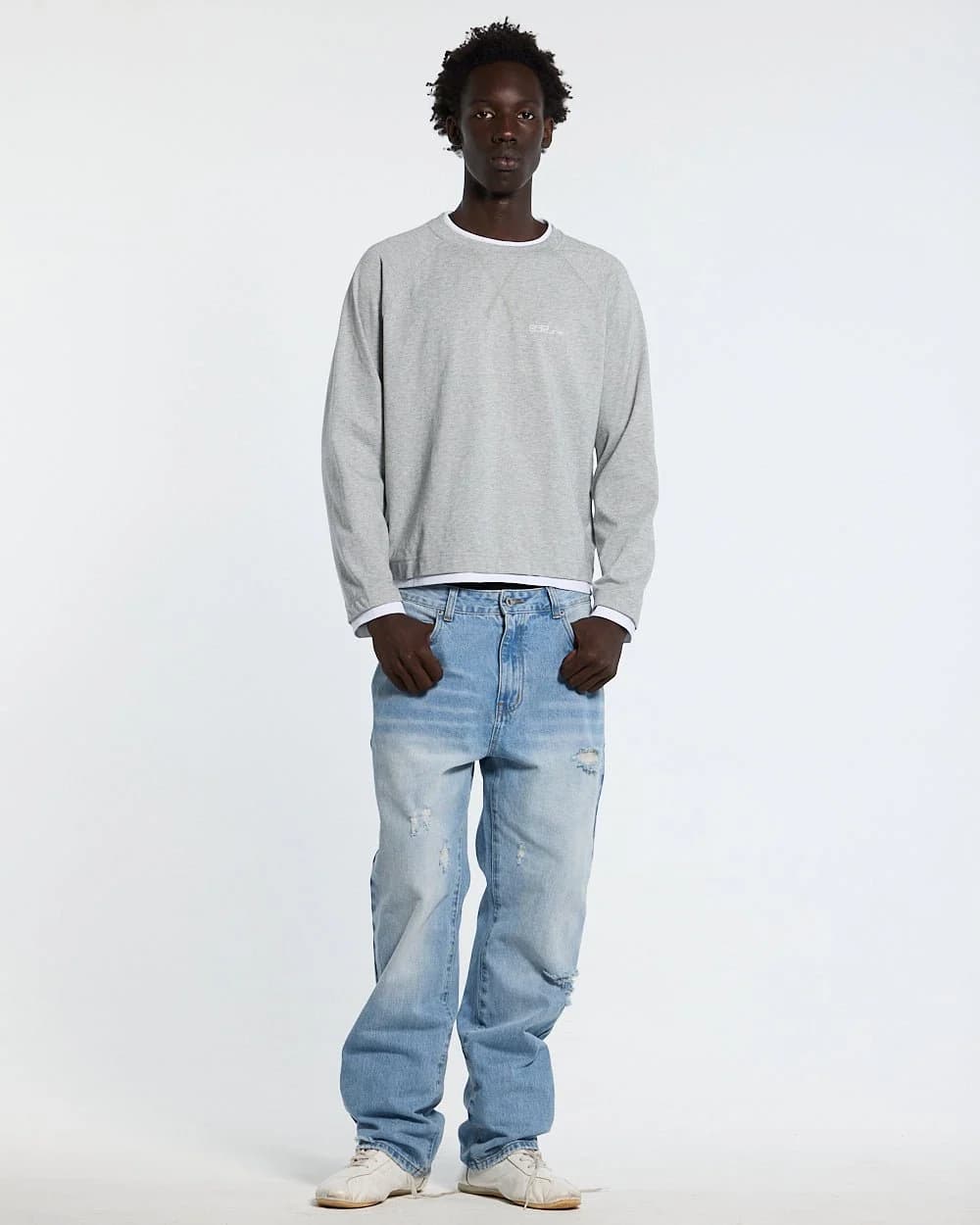 CAPUCCINO LONGSLEEVE HEATHER GREY by COLD CULTURE