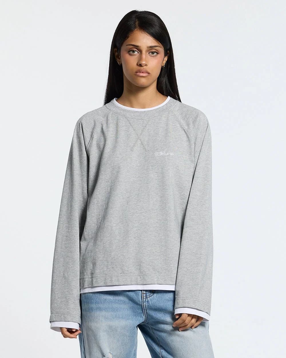 CAPUCCINO LONGSLEEVE HEATHER GREY by COLD CULTURE