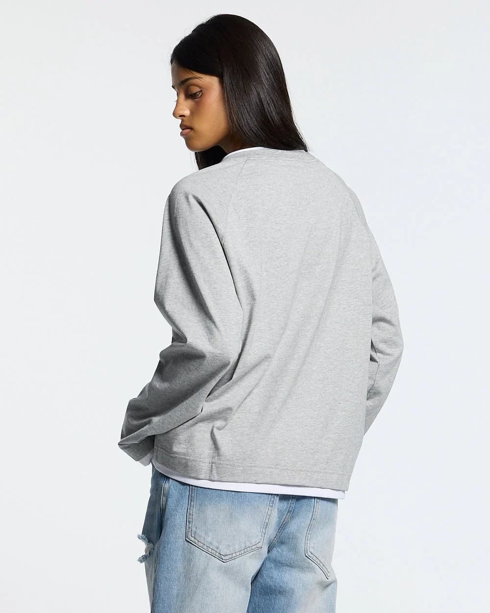 CAPUCCINO LONGSLEEVE HEATHER GREY by COLD CULTURE