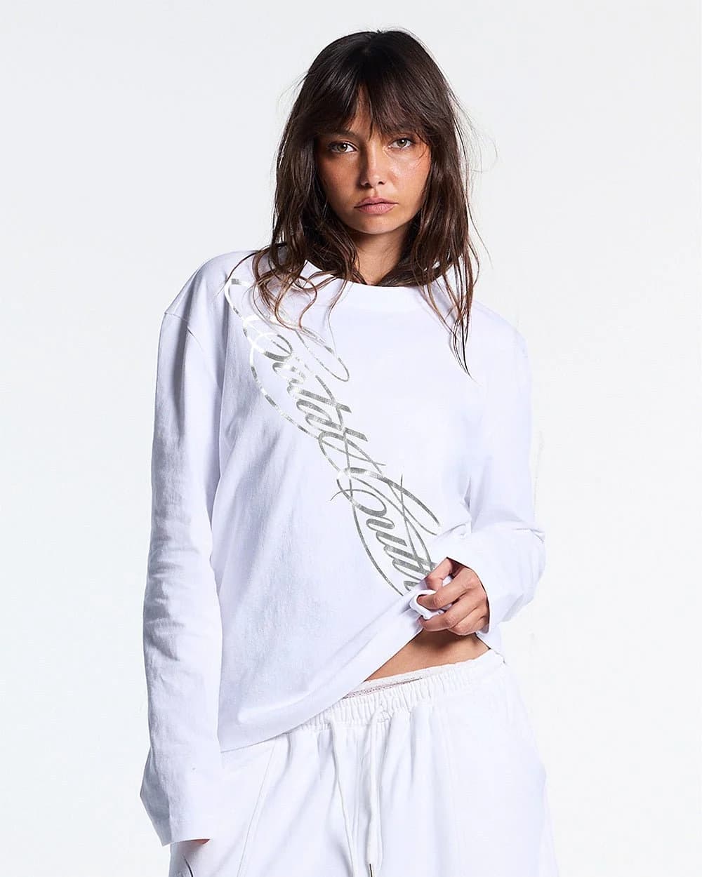 ICON LONGSLEEVE TEE WHITE 7
