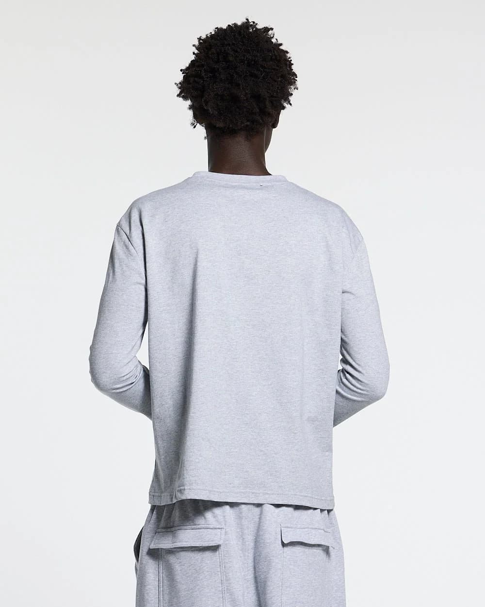 ICON LONGSLEEVE TEE HEATHER GREY 3
