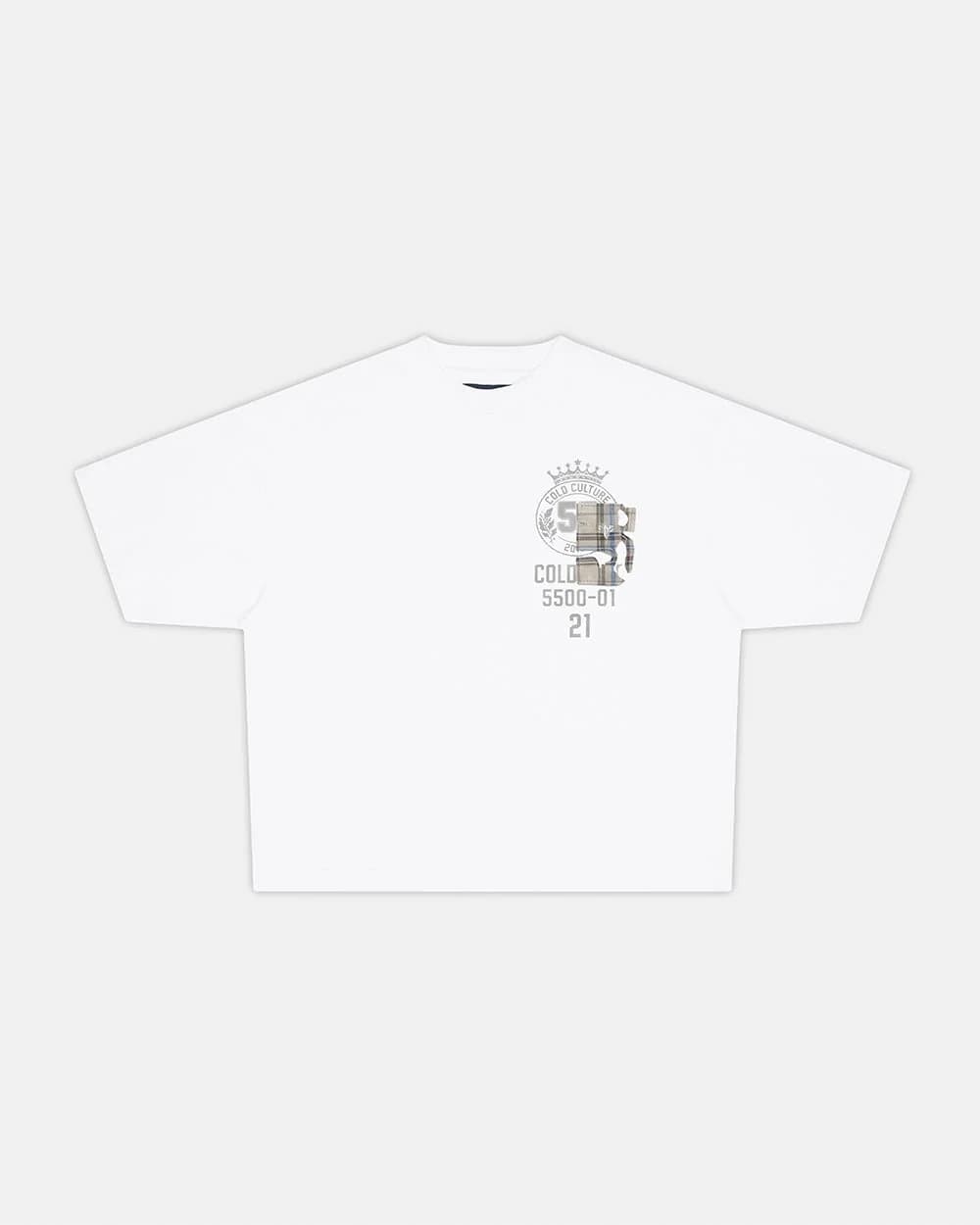 BOARDING TEE WHITE by COLD CULTURE