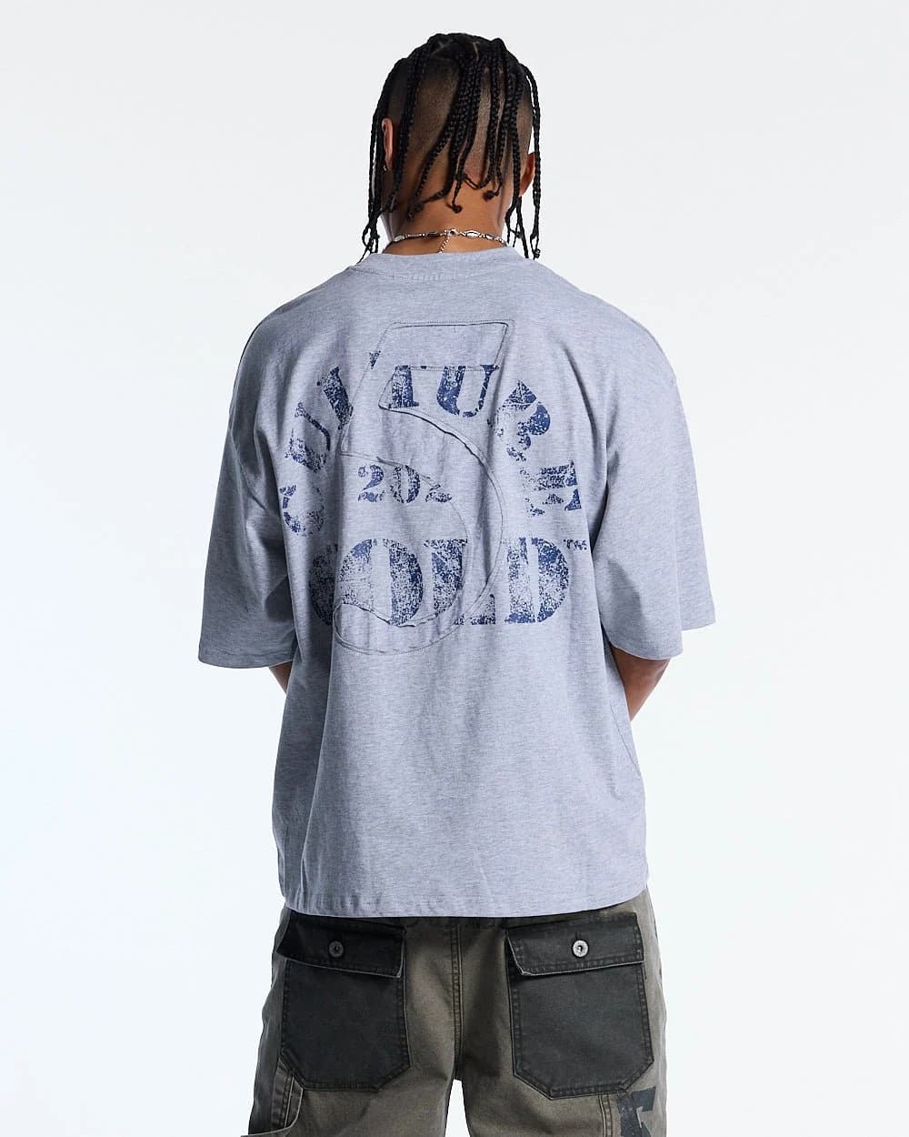 MARINE 55 TEE HEATHER GREY 2