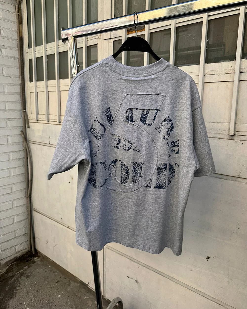 MARINE 55 TEE HEATHER GREY 7