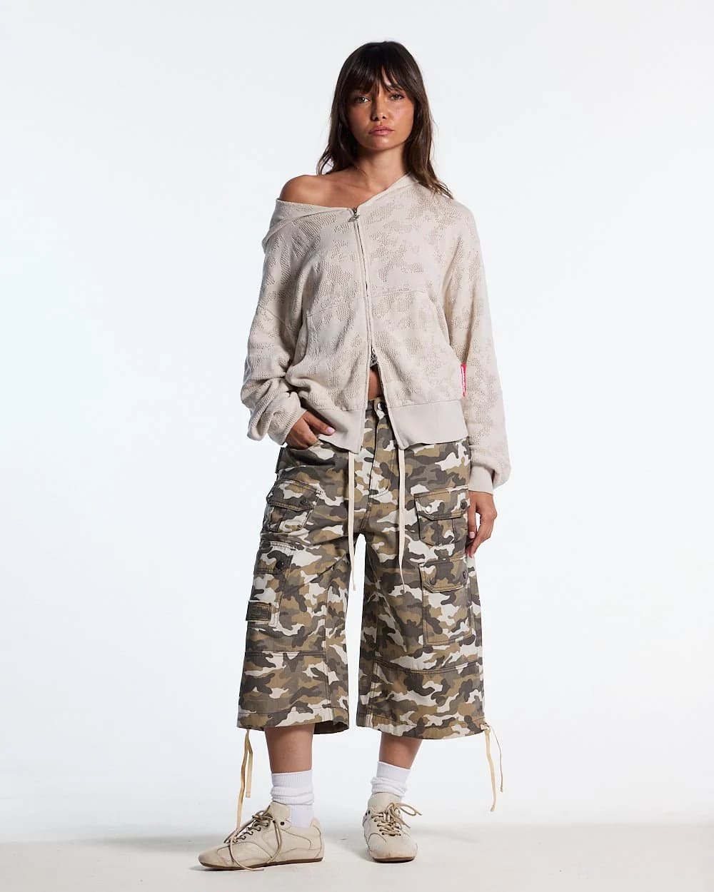HURRACAINE ZIP KNIT WHITE 8
